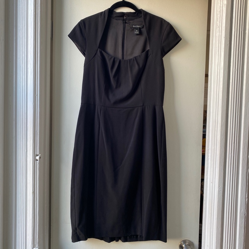 White House Black Market Black Midi Dress